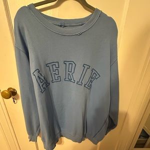 Aerie blue logo crewneck